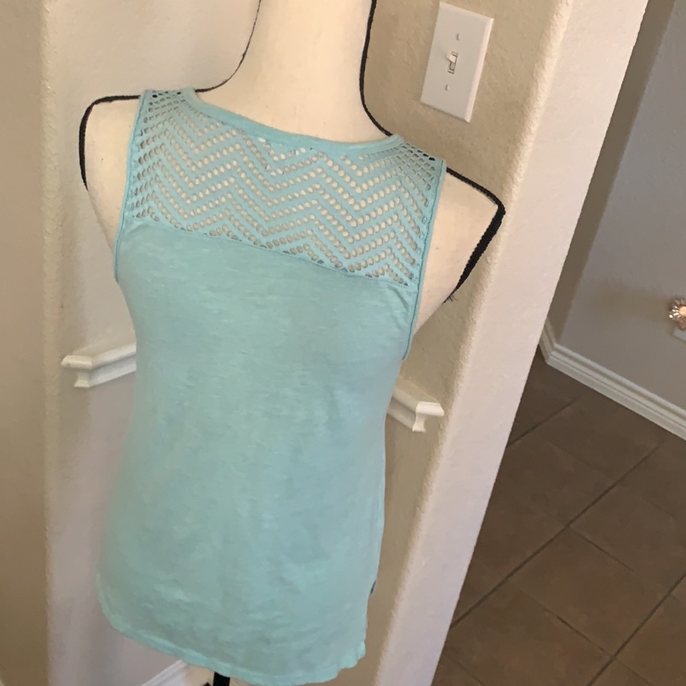 Aeropostale light turquoise tank top - Picture 12 of 17